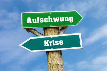 Obraz premium Schild 127 - Aufschwung