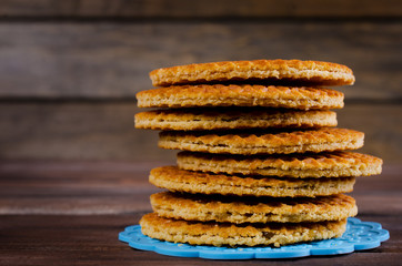 Traditional Dutch waffles