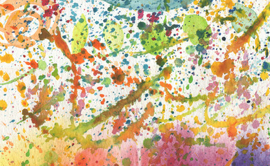 Obraz na płótnie Canvas Abstract watercolor with blots