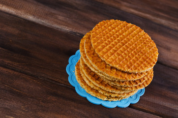 Traditional Dutch waffles