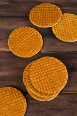 Traditional Dutch waffles