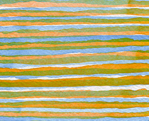 Abstract strip watercolor painted background.