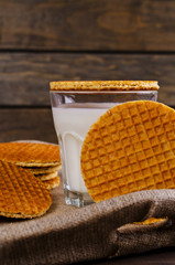 Traditional Dutch waffles