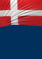 Flag Denmark Render, Danish Flag (3D Render)