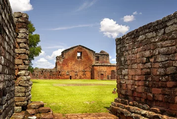 Papier Peint photo autocollant Rudnes  Ruins of the Jesuit Guarani reduction La Santisima Trinidad de