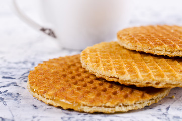 Traditional Dutch waffles