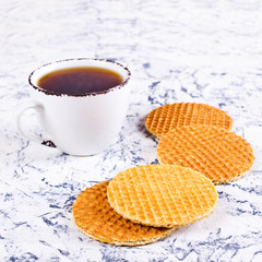 Traditional Dutch waffles