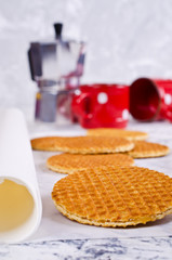 Traditional Dutch waffles