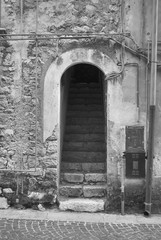 Medieval wooden door