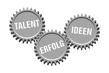 talent Ideen erfolg zahnräder