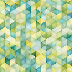 Vector Seamless Multicolor Gradient Triangle Shape Grid Geometric Pattern