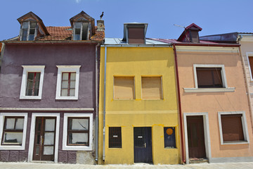 Old historic houses in Cetinje, the old royal capital of Montenegro.
