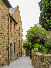 Street of Mont Saint-Michel, France