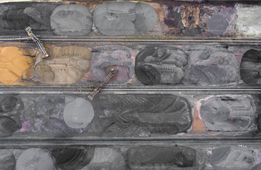 The surface mine storage place, mining minerals and brown coal i