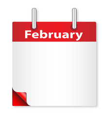 Blank February Date