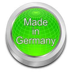 Made in Germany button - 3D illustration