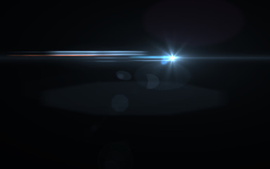 Lens Flare white lightstreak