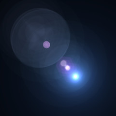 Lens Flare blue star shine glossy