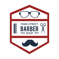 professional barber shop icon vector illustration graphic