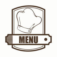 menu restaurant cover icon vector illustration graphic