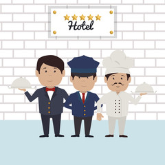 best hotel set services icons vector illustration design