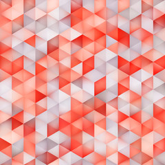 Vector Seamless Multicolor Gradient Triangle Shape Grid Geometric Pattern