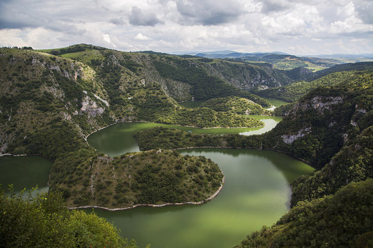 Uvac river in Serbia