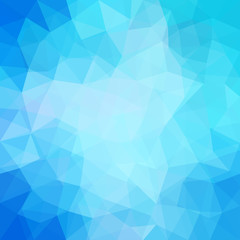 Blue sky colored abstract geometric angular low poly background