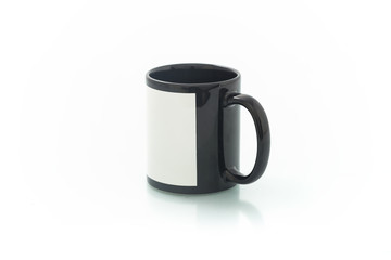 cups for sublimation of different shapes and colors on a white background