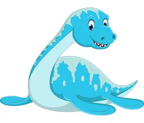 Rolgordijnen Swimming Plesiosaurus cartoon © hermandesign2015