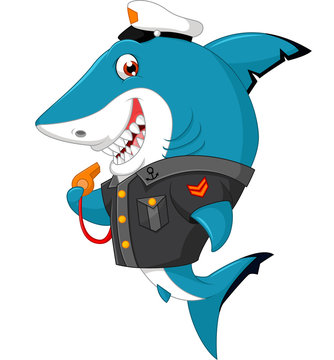 Shark cartoon illustration