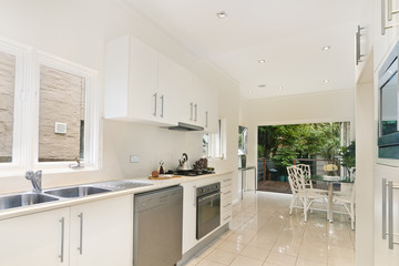 Modern gourmet kitchen interior