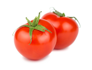 Two red tomatoes