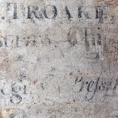 wall texture with fragments of antique writings