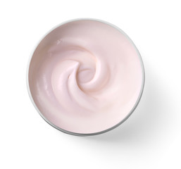 Hygienic cream, top view