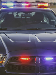 Obraz na płótnie Canvas Police car lights