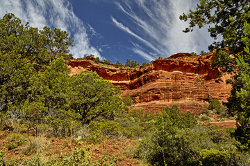 Red Rock Mountain Cliffside in Sedona Arizona