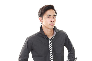 Fototapeta premium 微笑む青年