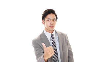 笑顔のビジネスマン