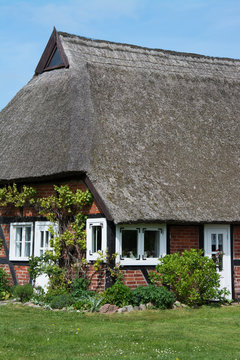 Typisches Haus in Wustrow, Darss, Deutschland