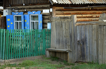 Siberian wooden architecture, Olkhon Island, Baikal Lake