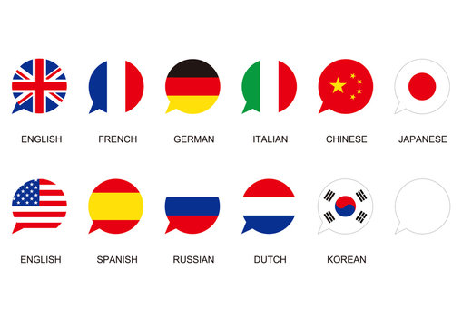 speaking flags icon