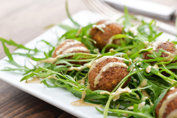 Fresh vegetarian falafel