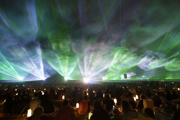 Flammende Sterne in Ostfildern - Lasershow