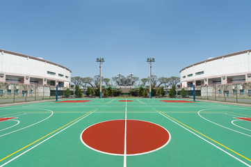 Fototapeta premium Outdoor basketball court