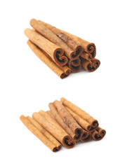 Cinnamon stick isolated