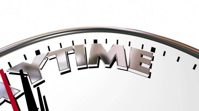 Play Time Fun Recreation Sports Clock 3d Animation