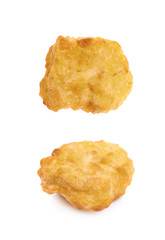 Breaded chicken nugget composition isolated