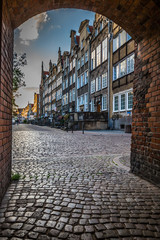 Gdansk,Poland-September 19,2015:beautiful architecture of the ol - 119236508