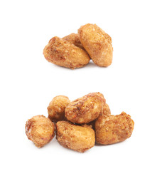 Spice and sugar coated peanut isolated